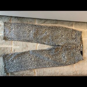 All Saints AVA Cheetah Print Straight leg Jeans